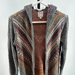 Long hooded sweater